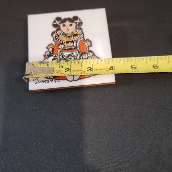 Cleo Teissedre Southwestern Trivet Tile Navajo Home Decor - Picture 4 of 6